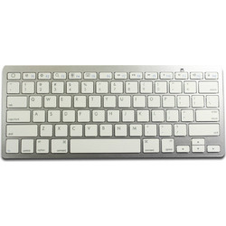 Ultra Thin Slim Mini Silver Ασύρματο Πληκτρολόγιο