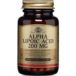 Solgar Alpha Lipoic Acid 200mg 50 Κάψουλες