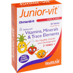Health Aid Junior Vit 30 Μασώμενα Δισκία