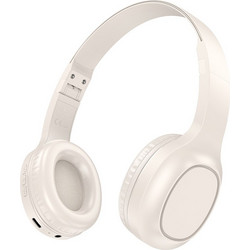 Hoco W46 Ενσύρματα & Ασύρματα Bluetooth Ακουστικά On Ear Charm Μπεζ