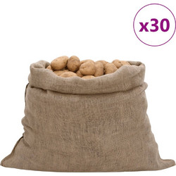 vidaXL Σακιά Γιούτας 30 Τεμ. 100 x 110 εκ. από Γιούτα 220 gsm
