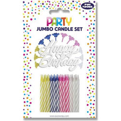 Σετ Κεριών Χρωματιστά- Generic Jumbo Candle set