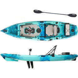 SCK Oceanus 335 Πλαστικό Kayak 1 Ατόμου με Πετάλια Μπλε Τιρκουάζ