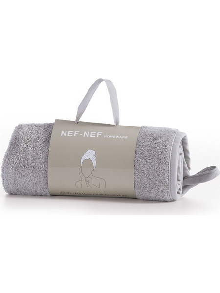 Πετσέτα Μαλλιών Nef-Nef Homeware Sandy Grey 61x24