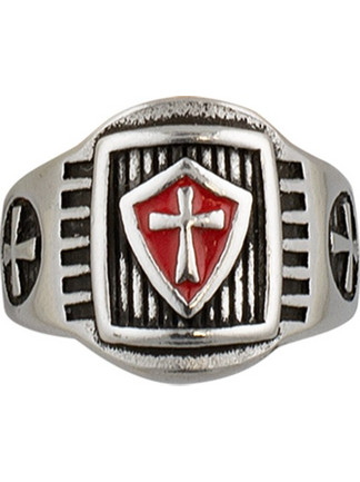 Δαχτυλίδι Templar shield ring. Size O19