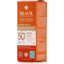 Rilastil Sun System Colored Water Touch Αντηλιακή Κρέμα Προσώπου με Χρώμα SPF50+ 50ml