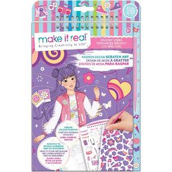 Make It Real- Fashion Design Scetchbook Scratch Groovy Vibe (3211)