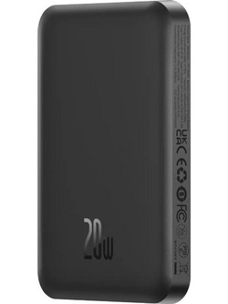 Baseus Magnetic Mini Wireless Magsafe Power Bank 5000mAh 20W με Θύρα USB-C Black