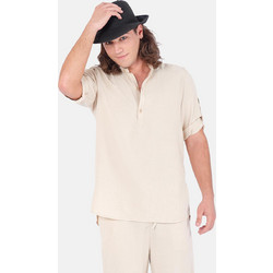 UNISEX Κοντομάνικο Πουκάμισο AXON HORECA MAUI MAO - Εκρού