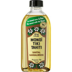Monoi Tiki Tahiti Sandalwood Βιολογικό Έλαιο Monoi για Πρόσωπο Σώμα & Μαλλιά 120ml