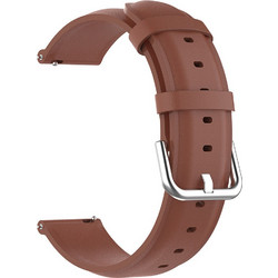 Techsuit Watchband W007 Λουράκι Δερμάτινο Brown (Universal 20mm)