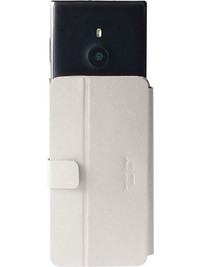KRUSELL MALMO SLIDE ΘΗΚΗ UNIVERSAL LEATHER FLIPWALLET 3XL WHITE
