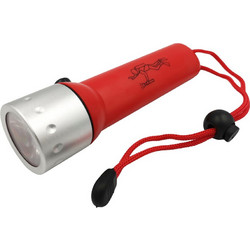 LED Υποβρύχιος Φακός Κατάδυσης 1 SMD 3W 180LM IPX5 με Κορδόνι Κόκκινος