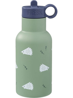 Fresk Hedgehog Παιδικό Μπουκάλι Θερμός Ανοξείδωτο BPA Free με Καλαμάκι Πράσινο Mint 350ml