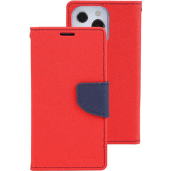 Mercury Fancy Diary Book Red / Blue (iPhone 13 Pro Max)