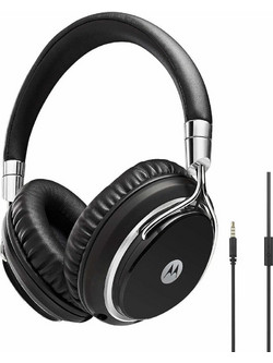 Motorola Pulse M Ενσύρματα Ακουστικά Over Ear με Noise Canceling Μαύρα