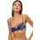 Minerva Caracas Bikini Top με Ενίσχυση Floral Μπλε 90-9150-112