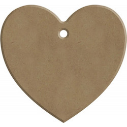 Καρδιά με τρύπα mdf 7 x 6cm