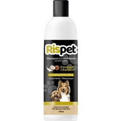ΜΕΓΑ ΜEΓΑ Rispet Shampoo & Conditioner Coconut & Keratin-Σαμπουάν & Μαλακτική με Φυτική Κερατίνη & Νερό Καρύδας για Μακρύτριχα Σκυλιά, 370ml (Kωδ 2183)