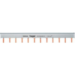 Μπάρα Γεφύρωσης Περονωτή 2P 63A 12M KB263A Hager KB263A
