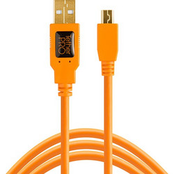 Tether Tools TetherPro USB 2.0 A/MiniB 5 Pin 4.6m orange