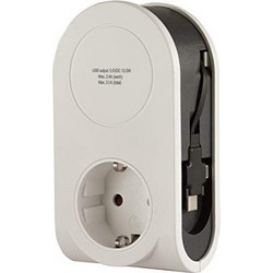 REV USB Charger Flex 3in1 0,8 m + 1x socket (0020840103)