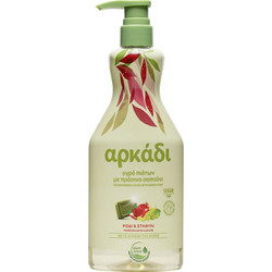 Υγρό Πιάτων Με Πράσινο Σαπούνι Αρκάδι Ρόδι και Σταφύλι 550ml