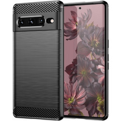 Spacecase Carbon - Θήκη Σιλικόνης - Google Pixel 7 Pro - Black (5905123438462)