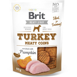 Brit Meaty Jerky Adult Meaty Coins with Turkey 80gr