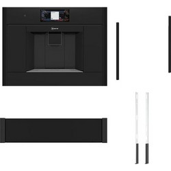 Neff N 90 CL9TX11Y0 Εντοιχιζόμενη Καφετιέρα & ZC060TY0 & N29HA11Y2 Θερμαινόμενο συρτάρι & ZC060DY0 60cm Deep Black Flex Design Kit