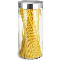 Βάζο Γυάλινο Φ11x28εκ με Inox Καπάκι 2.2lt