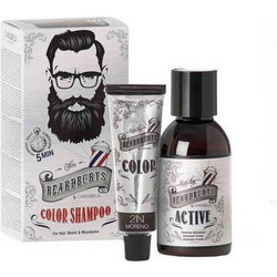 Beardburys Semi-permanent Μαύρο Ανδρικό Χρωμοσαμπουάν 75ml