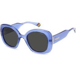 Polaroid Eyewear PLD6190/S MVU/M9 Γυναικεία Γυαλιά Ηλίου Oversized Κοκάλινα Μωβ με Μαύρο Polarized Φακό