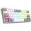 Redragon K617 Fizz Μηχανικό Gaming Πληκτρολόγιο 60% με Custom Red Διακόπτες RGB White Grey