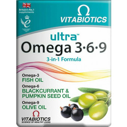 Vitabiotics Ultra Omega 3-6-9 Ιχθυέλαιο 60 Κάψουλες