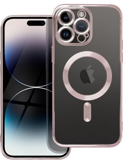 Θήκη Electro Mag για iPhone 14 Pro Max - MagSafe Ροζ Χρυσό