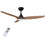 Life Apeliotes Nature 221-0401 Ανεμιστήρας Οροφής 132cm 31W με Φως & Τηλεχειριστήριο Μαύρος Καφέ