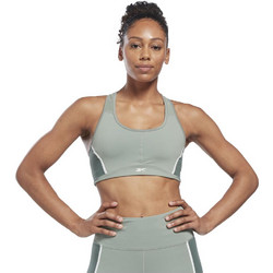 Reebok Lux Racer Bra Αθλητικό Μπουστάκι με Μέτρια Στήριξη & Αφαιρούμενη Ενίσχυση Χακί HS4762