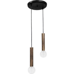 Heronia Lighting Κρεμαστό Φωτιστικό Οροφής Δίφωτο E27 34-0193