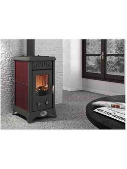 Anselmo Cola Emily Ceramica 6.7KW Ατσάλινη Ξυλόσομπα Αερόθερμη