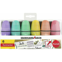 Μαρκαδόρος υπογραμμίσεως mini pastel 6τεμ. Eberhard Faber