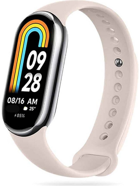 Tech-Protect Λουράκι Σιλικόνης Beige (Xiaomi Mi Smart Band 8 / 8 NFC)
