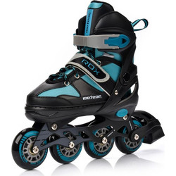 Meteor Rox Inline Rollers Παιδικά Μαύρα Μπλε 22352