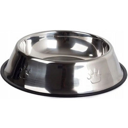 DBrand Dog Bowl Ανοξείδωτο Μπολ Φαγητού & Νερού Για Σκύλο Με Αντιολισθητική Βάση 16x22cm