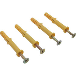 Σετ Βίδα με Πλαστικό Ούπα Φ8x60mm (50τμχ)