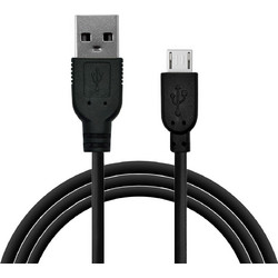 iNOS USB 2.0 to micro USB Cable Μαύρο 2m