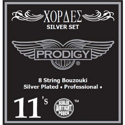 Prodigy 11s Σετ 4 Χορδές Μπουζουκιού Silver Plated Copper 11"