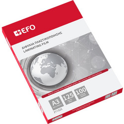 Δίφυλλα Πλαστικοποίησης +EFO Α3 2x125mic 100τεμ