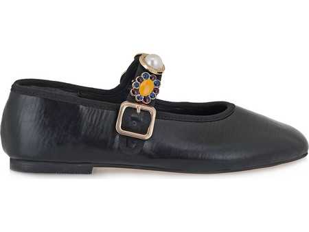 MOI ATHENS MARY JANE T128B5331001 - ΜΑΥΡΟ MO25-1033-BLACK