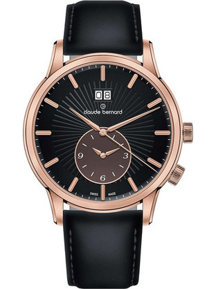 Claude Bernard Classic Ανδρικό Ρολόι με Μαύρο Δερμάτινο Λουράκι 62007-37R-NIBRR